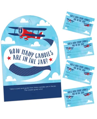 Taking Flight Airplane Baby Shower or Birthday Party Candy Guessing Game