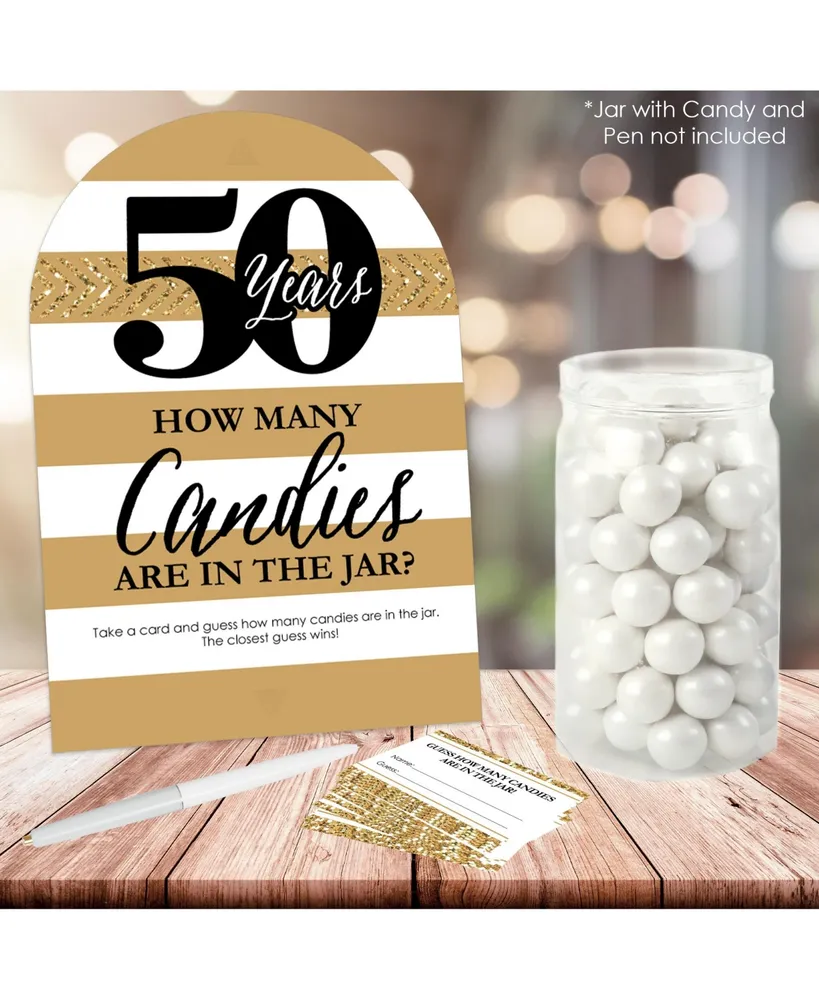 We Still Do 50th Wedding Anniversary Anniversary Party Candy Guessing Game