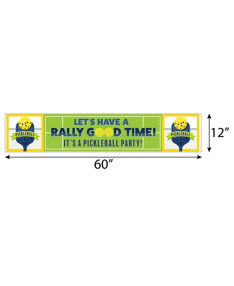 Let's Rally Pickleball - Birthday or Retirement Party Decorations Party Banner