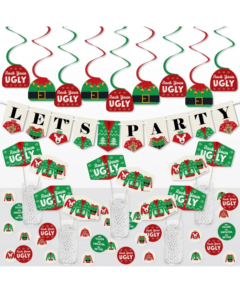 Big Dot Of Happiness Ugly Sweater - Holiday And Christmas Party