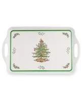 Spode Set/2 Christmas Tree Melamine Trays, Created For Macy's