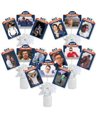 Happy Father's Day Love Dad Party Picture Centerpiece Photo Table Toppers 15 Pc