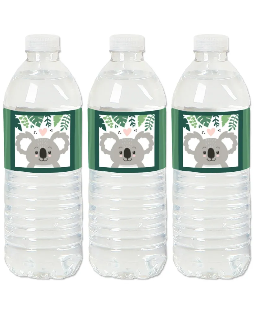 Little Cutie Baby Shower Water Bottle Labels 24ct Waterproof