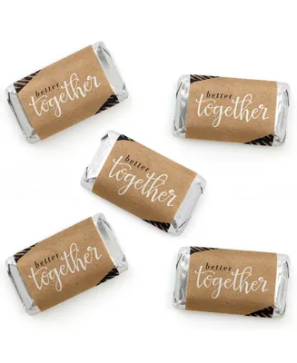 Better Together - Mini Candy Bar Wrapper Stickers - Party Favors - 40 Ct