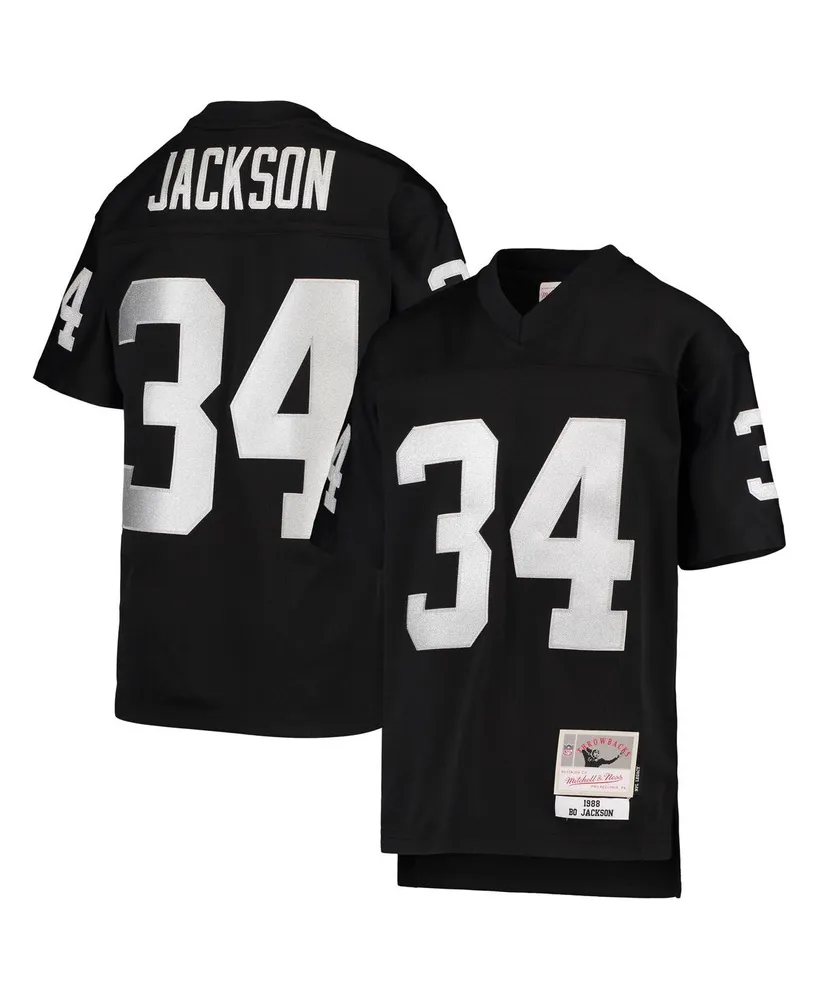 Big Boys Mitchell & Ness Bo Jackson Black Las Vegas Raiders 1988 Legacy Retired Player Jersey