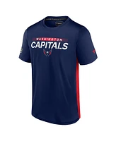 Men's Fanatics Navy, Red Washington Capitals Authentic Pro Rink Tech T-Shirt