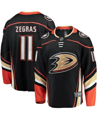 Men's Fanatics Trevor Zegras Black Anaheim Ducks Home Breakaway Player Jersey