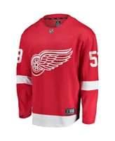 Men's Fanatics Moritz Seider Red Detroit Red Wings Home Breakaway Player Jersey