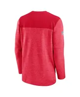 Men's Nike Red Kansas City Chiefs Sideline Lockup Performance Quarter-zip Jacket