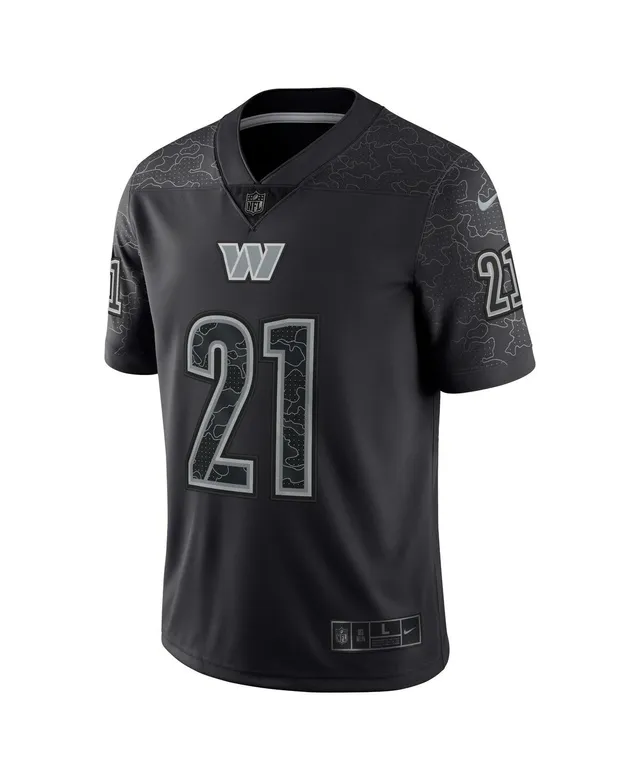 Nike Washington Commanders 21 Sean Taylor Black Reflective Vapor