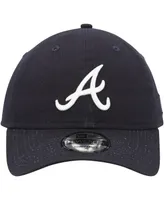 Men's New Era Navy Atlanta Braves Logo Replica Core Classic 9TWENTY Adjustable Hat