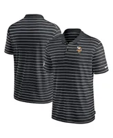 Men's Nike Black Minnesota Vikings Sideline Lock Up Victory Performance Polo Shirt