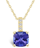 Macy's Tanzanite (-/ Ct. t.w.) and Diamond Accent Pendant Necklace