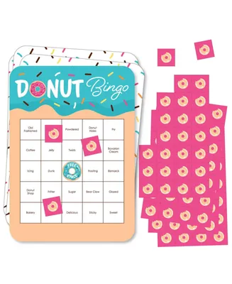 Donut Worry, Let's Party - Bingo Cards & Markers Doughnut Party Bingo Game 18 Ct