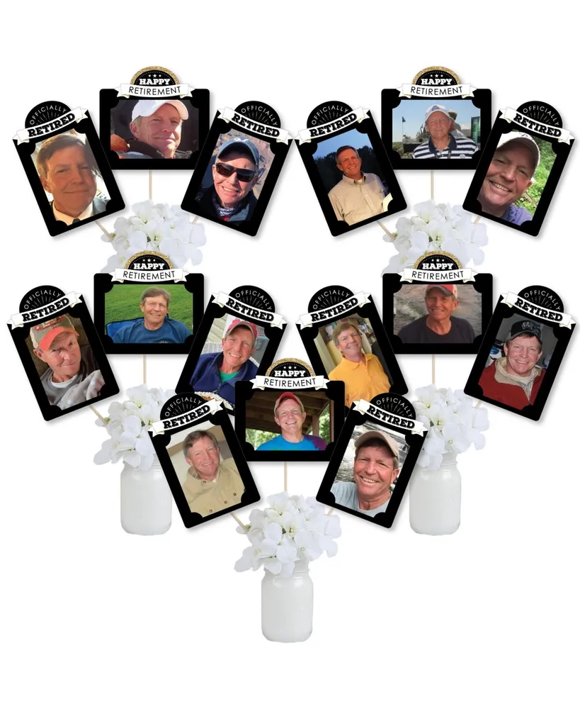 Big Dot of Happiness Par-Tee Time - Golf - Birthday or Retirement Party 4x6  Picture Display - Paper Photo Frames - Set of 12