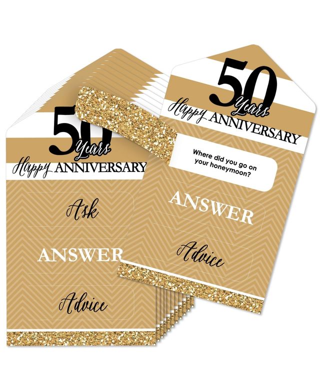 We Still Do 50th Wedding Anniversary Advice Conversation Starters Pull Tabs (12)