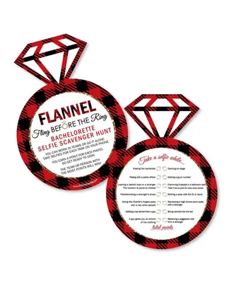 Flannel Fling Before the Ring - Selfie Scavenger Hunt - Bachelorette Game 12 Ct