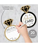 Nash Bash - Bachelorette Party Activities - Shaped Advice Cards Game 20 Ct