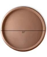 Crescent Garden Round Universal Saucer, Weathered Terracotta Color