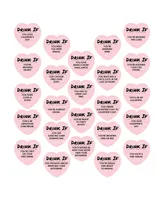 Big Dot of Happiness Drink If Game - Be My Galentine - Valentine's Day Party Game - 24 Count