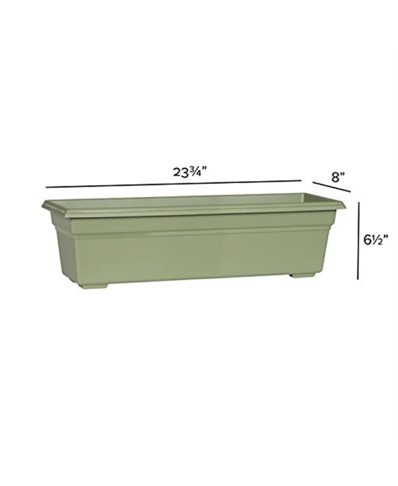 Novelty Countryside Flower Box, 24-Inch, Sage