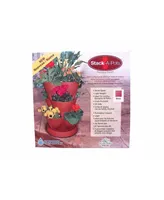 Stack-a-Pots 80281854E Stackable Planter 30 quarts - Brick