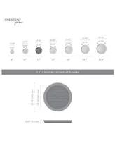 Crescent Garden Universal Saucer, Round, Weathered Concrete