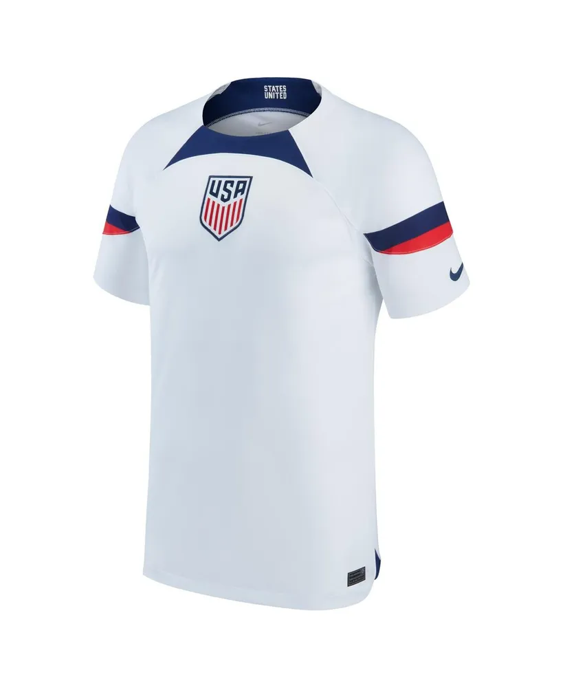 Men's Nike White Usmnt 2022/23 Home Breathe Stadium Replica Blank Jersey