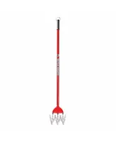 Garden Weasel Cultivator and Tiller, Steel, Red