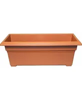 Novelty Countryside Patio Planter Box, Terracotta, 27 Inch