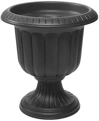 Novelty Classic Urn Garden Pot/Planter, Plastic, Black - 19 Inch