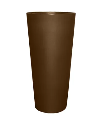 Tusco Products Cosmopolitan Round Garden Planter 10" Espresso