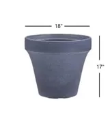 Crescent Garden Ridge Planter Indigo 18"