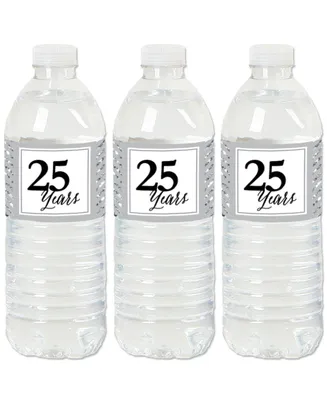 We Still Do - 25th Wedding Anniversary - Water Bottle Sticker Labels - 20 Ct