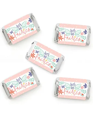 Let's Be Fairies Mini Candy Bar Wrapper Stickers Fairy Garden Party Favors 40 Ct - Assorted Pre