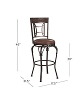 Hillsdale Granada Swivel Bar Height Stool