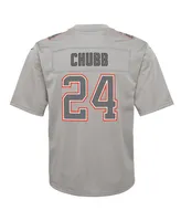 Big Boys Nike Nick Chubb Gray Cleveland Browns Atmosphere Game Jersey