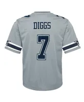 Big Boys Nike Trevon Diggs Gray Dallas Cowboys Inverted Game Jersey