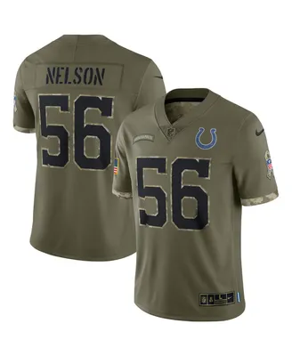 Men's Nike Quenton Nelson Olive Indianapolis Colts 2022 Salute To Service Limited Jersey