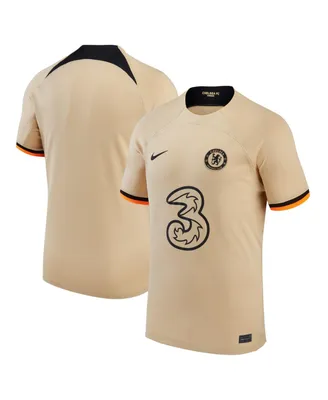 Big Boys Nike Gold Chelsea 2022/23 Third Replica Jersey