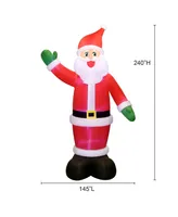 Hurley Christmas Giant Inflatable Santa, 240"