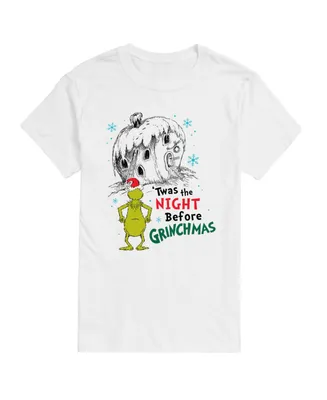 Airwaves Men's Dr. Seuss The Grinch Night Before Grinchmas Graphic T-shirt