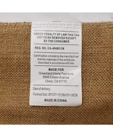 Greenland Home Fashions Burlap 15" Drop Bed Skirt