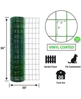 Origin Point Garden Zone Green Vinyl Coated Garden Fence, 36in x 50'