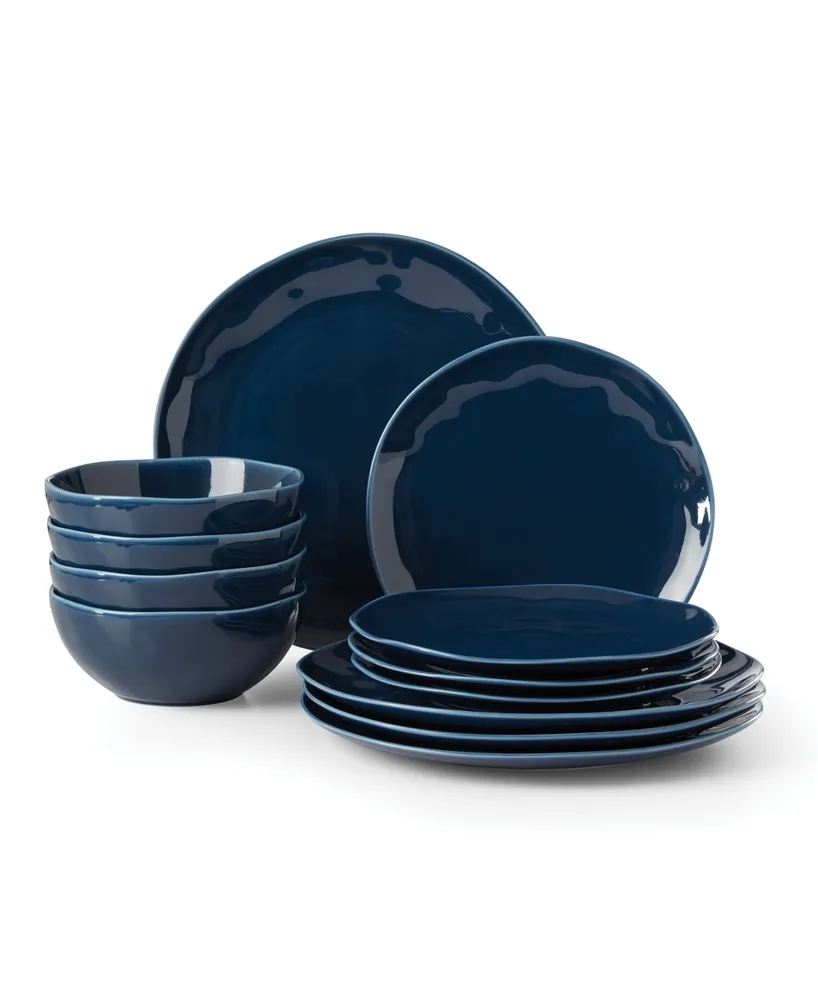 Lenox Bay Colors Solid 12 Piece Dinnerware Set, Service for 4