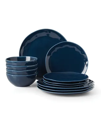 Lenox Bay Colors Solid 12 Piece Dinnerware Set, Service for 4