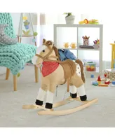 Qaba Indoor Rocker Animal Horse Kids Chair Toy for 3-6 Years