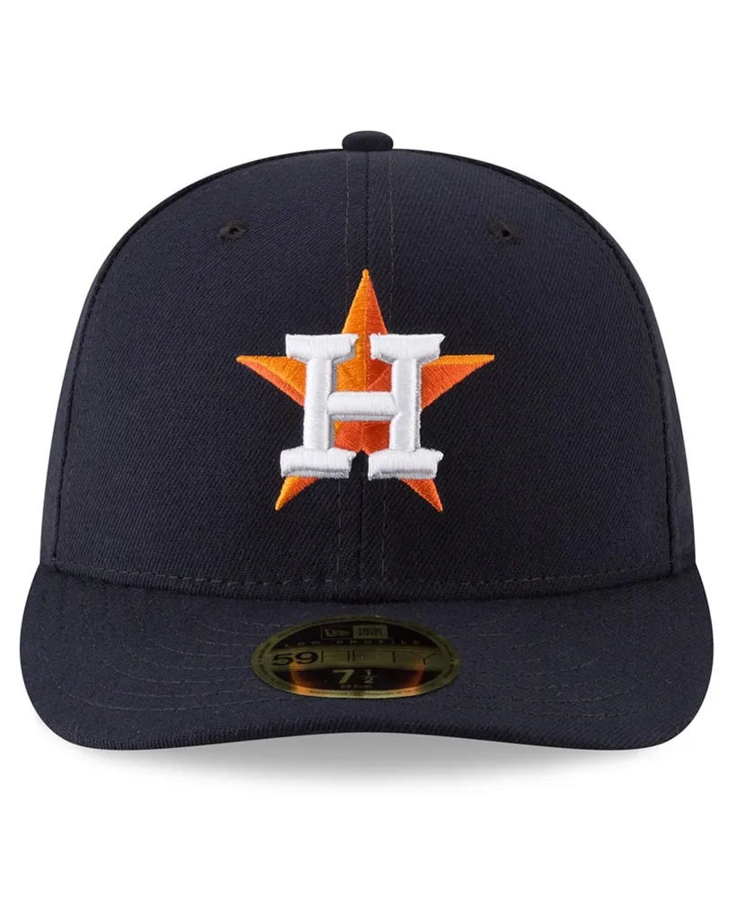 Men's New Era Navy Houston Astros 2022 World Series Side Patch Low Profile 59FIFTY Fitted Hat