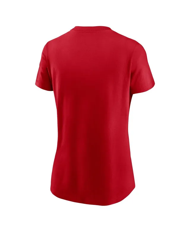 Philadelphia Phillies Touch Women's Halftime Back Wrap Top V-Neck T-Shirt -  Red