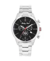 Mathey-Tissot Men's Field Scout Collection Chronograph Stainless Steel Bracelet Watch, 45mm